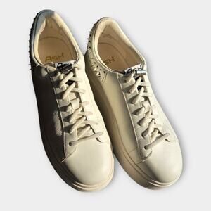 Ash White Leather Silver Studded Platform Sneakers Women's Size EU 38/ US 8